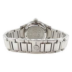 Ball Watch Company Engineer II, gentleman's stainless steel automatic wristwatch, Ref. NM1026C, black dial with dagger and Arabic numerals and date aperture, on stainless steel strap, with fold-over clasp and additional link