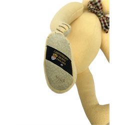 Five modern collector's teddy bears - Steiff 2001 bear No.660177 with tags; Hermann limited edition Diana Memorial Bear with silver, sapphire and zirconia jewel, No.41/500 with certificate; plush covered 'Emily' bear with miniature story book; Hamleys 250th Anniversary bear with tag; and Canterbury limited edition bear No.86/300 (5)