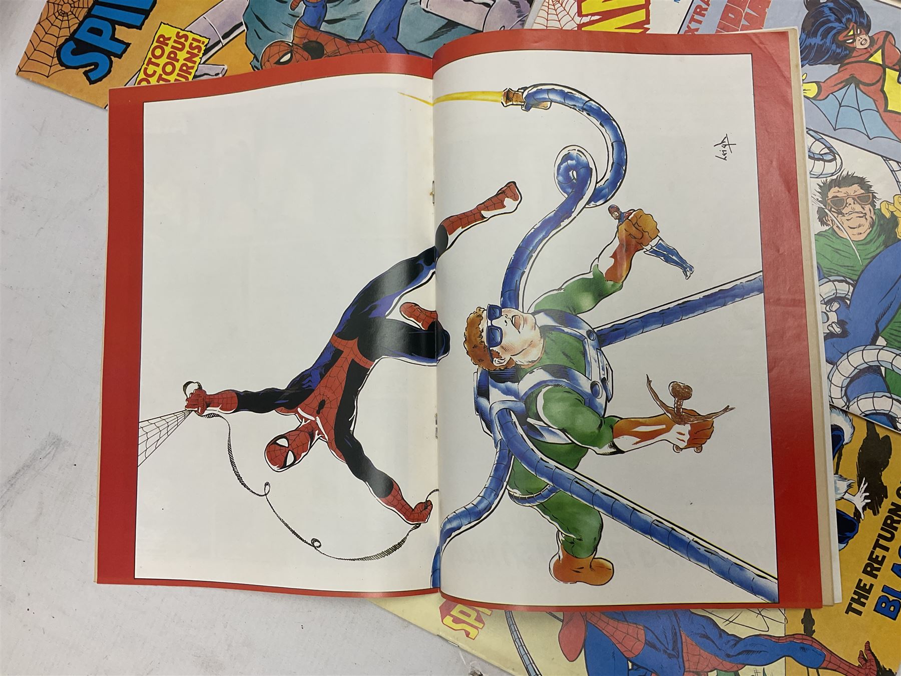 Spider-Man comics (1982-1985) nos 500-527, 529-535, 537-552, 579-602, 604-614, 620-626, and 628-631 (97)