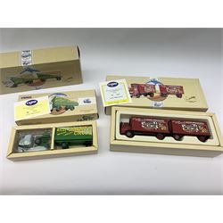 Four Corgi limited edition Billy Smart's Circus vehicles - 97300 Bedford Articulated Truck; 97891 AEC Mercury Truck & Trailer; 97897 Scammell Highwayman & Trailers; and CC02001 Premium Edition Mini Van; together with 97893 AEC Mercury Truck & Trailer for J. Ayers and 97889 AEC Cage Truck & Trailer for Chipperfields, all mint and boxed with certificate (6)
