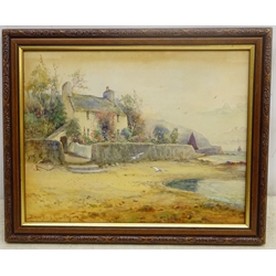 Joseph Hughes Clayton (British 1891-1929): Lady Palmer's Cottage Runswick Bay, watercolour signed