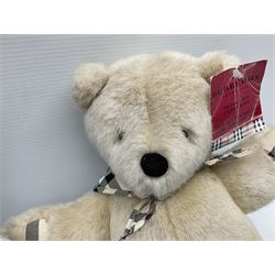 Giorgio Beverly Hills, 20th anniversary collectors bear and Burberry 'the honey bear L'ourson honey' bear