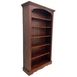 Pine open bookcase