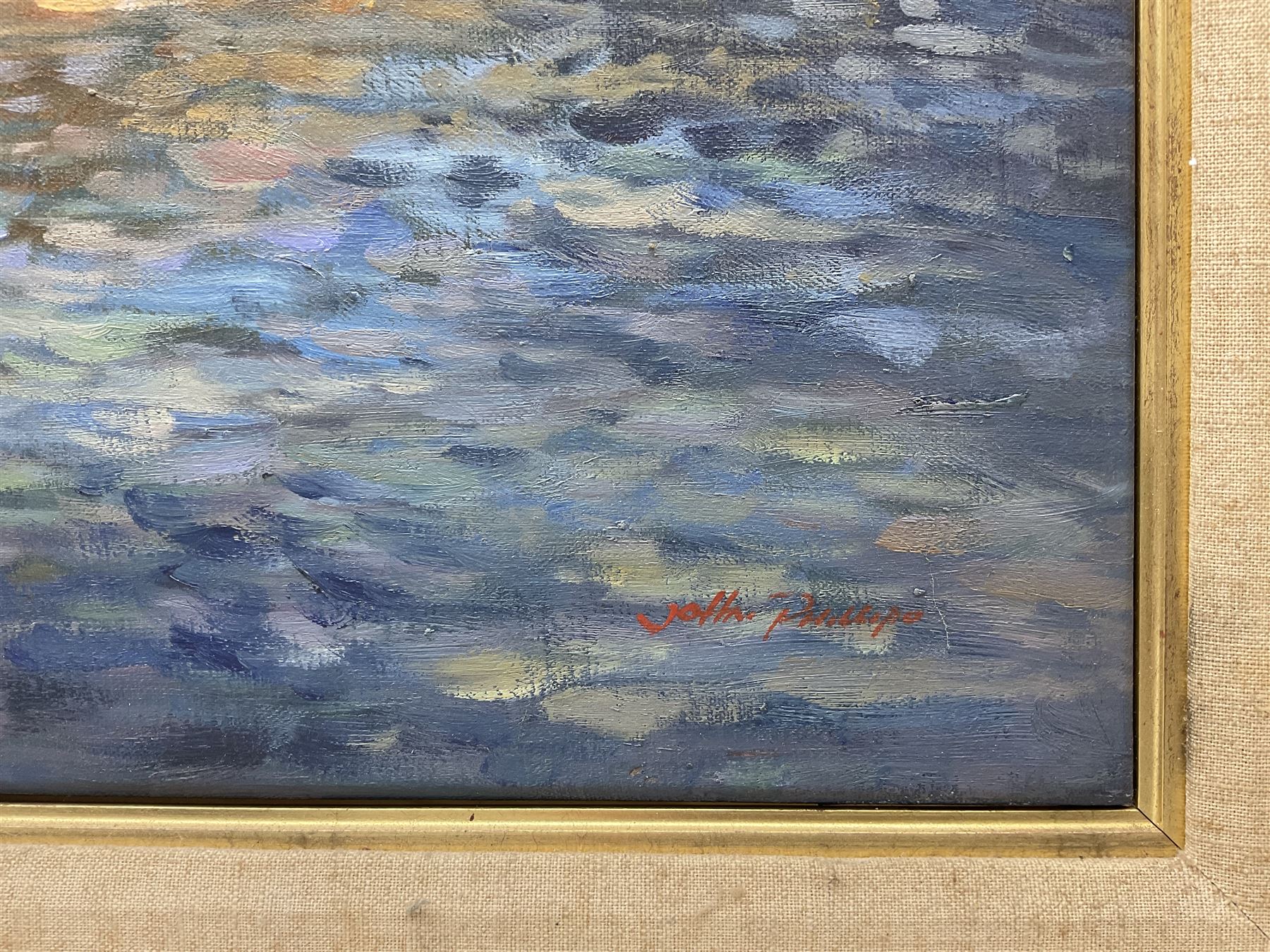 After Pierre-Auguste Renoir (French 1841-1919): The Skiff (La Yole), oil on canvas indistinctly signed 61cm x 91cm