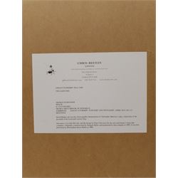 Lesley Fotherby (British 1946-): 'Two Dancers' in Edward II and 'Preparing for Coppelia Study II', two pencil sketches titled on gallerys label verso 25cm x 20cm and 24cm x 19cm (2)
Provenance: exh. 'Lesley Fotherby: Sunlight and Spotlight', Chris Beetles April 2014, No.s 113 and 129, where purchased by the vendor