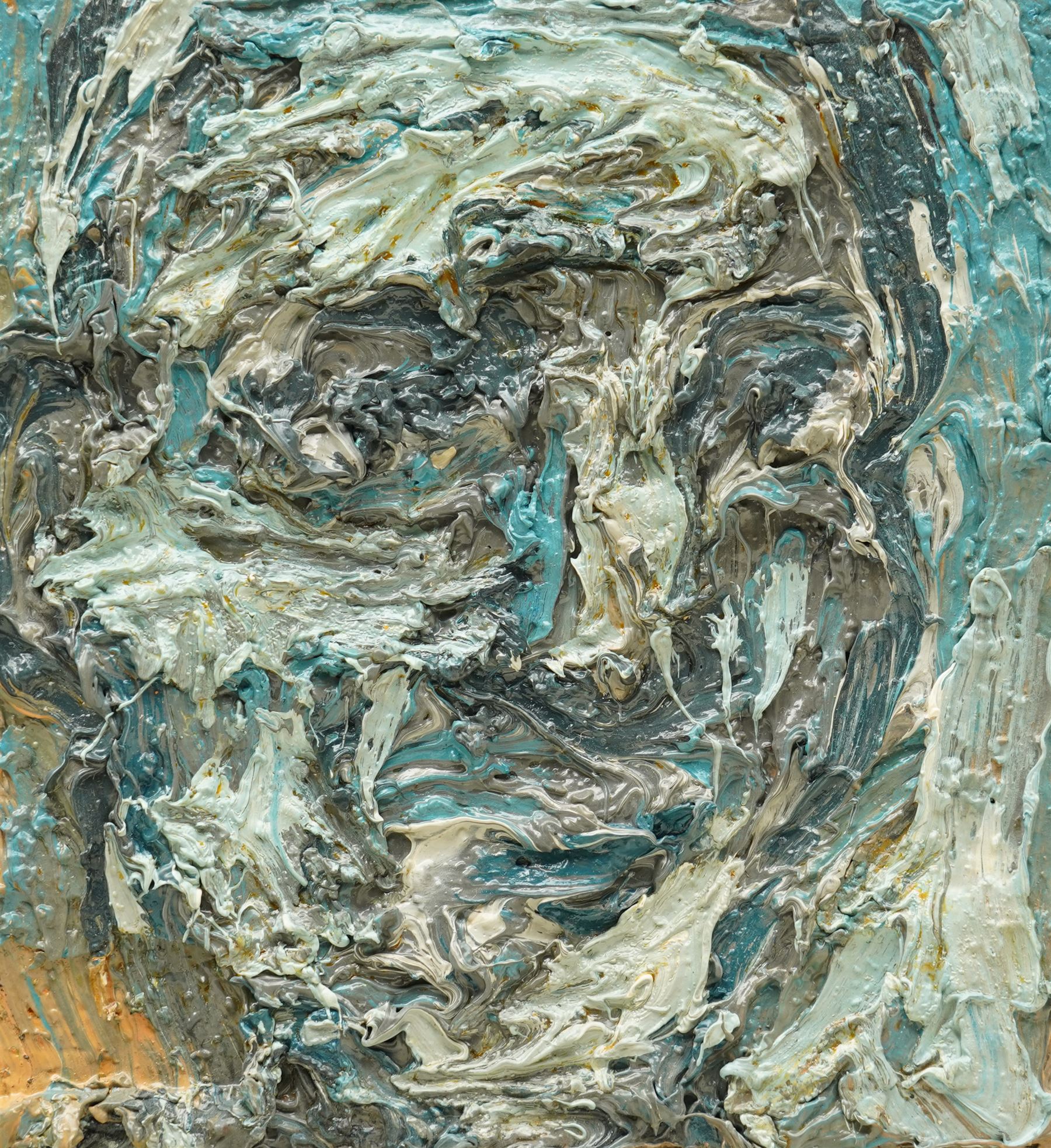 Barry De More (Yorkshire 1948-2023): 'Blue Nude' and 'Blue Head', two oils on cardboard signed and inscribed verso max 41cm x 32cm (2)