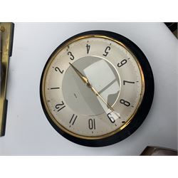 Collection of five vintage retro mid to late 20th century 'Metamec' clocks - three mantel clocks and two wall clocks