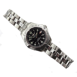  Breitling 1884 Colt chronometre stainless steel mid-size stainless steel wristwatch A74350 serial no 389462, 38mm  