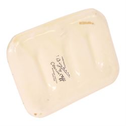Clarice Cliff Autumn Crocus pattern toast rack, with Bizarre and printed marks to base, H9cm, L12cm