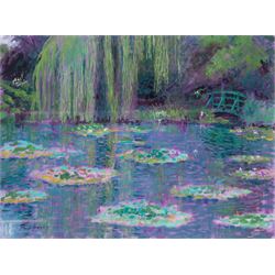 Rolf Harris (Australian 1930-): 'Sunrise - Taj Mahal' 'Rolf on Art - Monet' and 'Rolf on Art - Van Gogh', set of three limited edition giclee prints signed and numbered respectively, largest Sunflowers 66cm x 49cm (3)