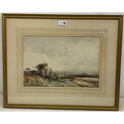 Kershaw Schofield (British 1872-1941): Upland Scene, watercolour signed 27cm x 39cm