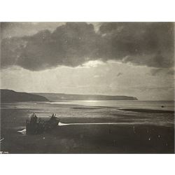 Frank Meadow Sutcliffe (British 1853-1941): Looking towards Sandsend, three carbon print sea and skyscapes, late 19th c., all initialled and numbered in the plate Nos. 37, 74 and 285, approx. 15 x 20 cm (3)