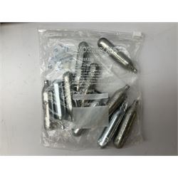 Crosman Air Guns Model 2250B .22 CO2 air rifle, with sound moderator, VLife 3-9 x 40 telescopic sight and Model 1399 Custom skeleton stock, serial no.700B25270, L91cm; with quantity of CO2 gas canisters, 