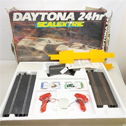Scalextric - three part sets: Turbo 7000, Rally Cross and Daytona 24hr, all boxed