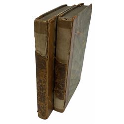 Six 18th/19th century leather bound books including The Poetical Works of Shakspeare. Cooke's Edition; The Idler. 1810. Two volumes; Blair Rev. David: The Universal Preceptor. 1814 with folding plates; Edgeworth Mrs: Tales of Fashionable Life. 1809 etc (6)