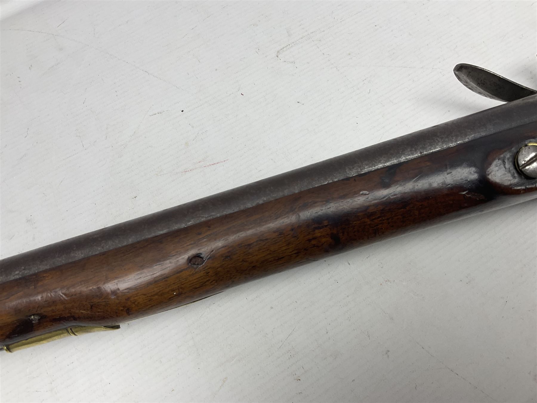 Early 19th century Brown Bess .75cal. flintlock musket, the 96.5cm(38