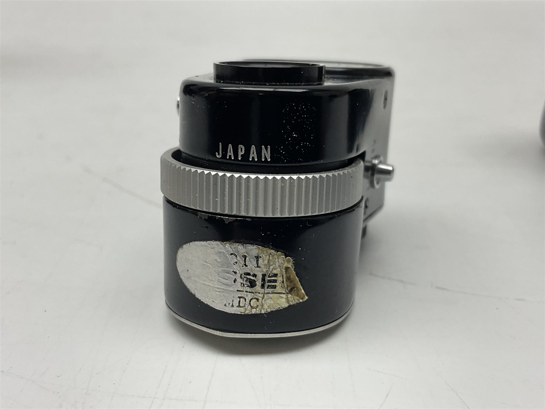 Olympus Pen FV camera body, serial no. 120981, with 'Olympus F.Zuiko Auto-S 1:1.8 f=38mm' lens, serial no. 251523, 'Olympus Zuiko Auto-zoom1:3.5 f=50-90mm, serial no. 135752 and clip on shoe