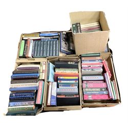 Large collection of Folio Society society books on various subjects, including Pepys Diary 1660-1669 in 3 volumes, Shakespeare eight volumes, Catherine the Great, Enigma etc, in six boxes 