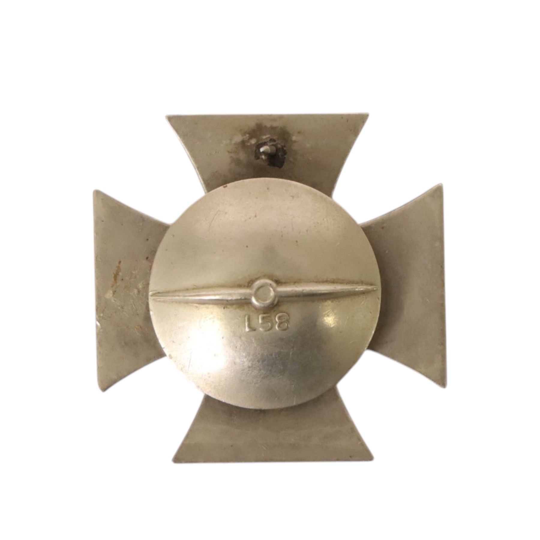 WWII 1st Class Iron Cross by Rudolf Souval Wien (Austria) with screw back, stamped L58 