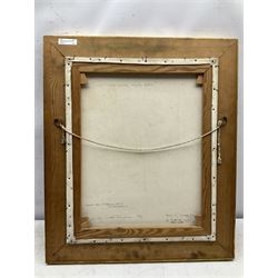 David Thompson (British 20th century) after Nicolaes Maes (Dutch 1634-1693): 'Old Dutch Woman Saying Grace', oil on canvas after the original housed in the Rijksmuseum, signed titled and dated 1974 verso 54cm x 44cm