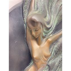 After Alexsander Danel for Austin Sculpture, Windswept, a wall hanging sculpture modelled as a female nude