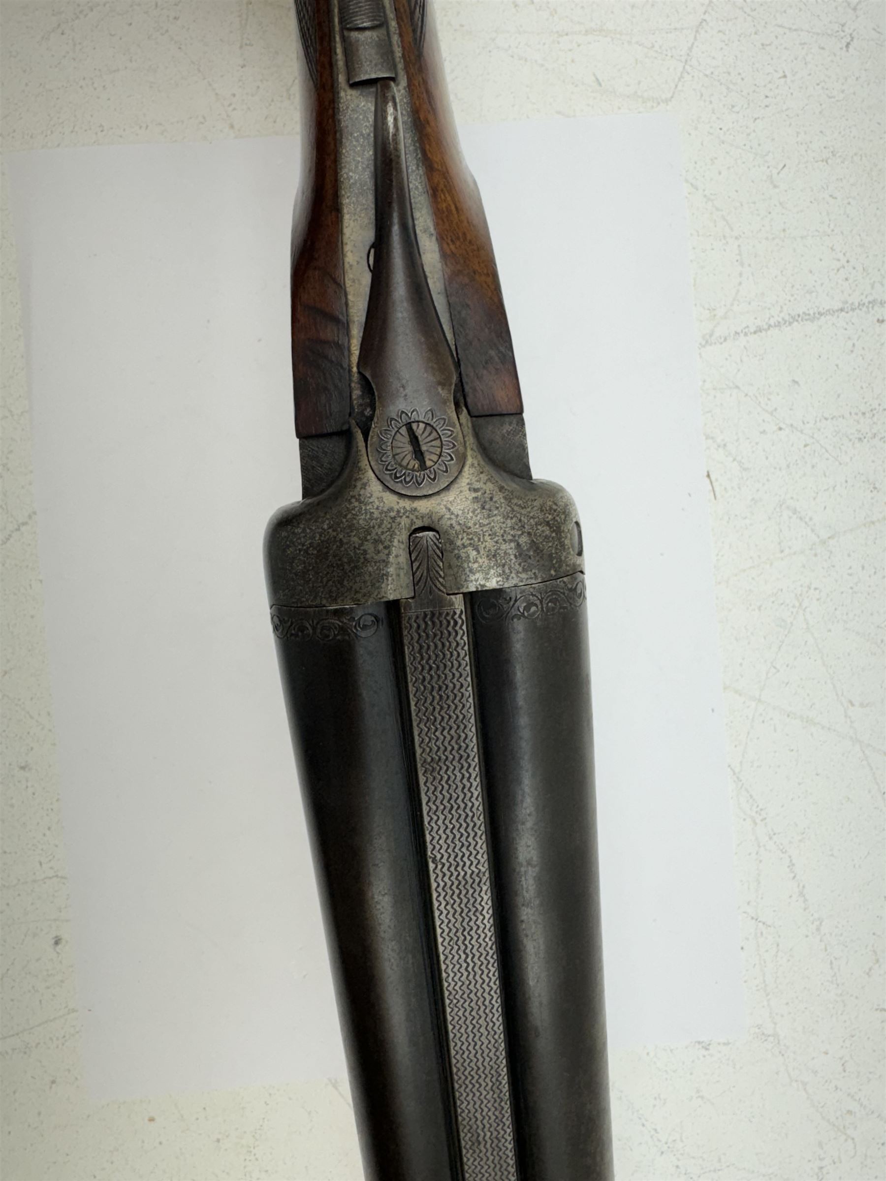 SHOTGUN CERTIFICATE REQUIRED - foreign 12-bore double trigger side by side double barrel shotgun serial no.1147 