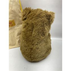 Modern Steiff teddy bear - Bertie (Steiff's first bean bear) No.1600 H24cm; in original bag with paperwork