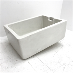 White enamel Belfast sink, W61cm, H26cm, D46