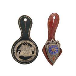 Eight French military badges on fobs from 1939 onwards, including Commandos, Infantry, Tirailleurs, Chasseurs etc