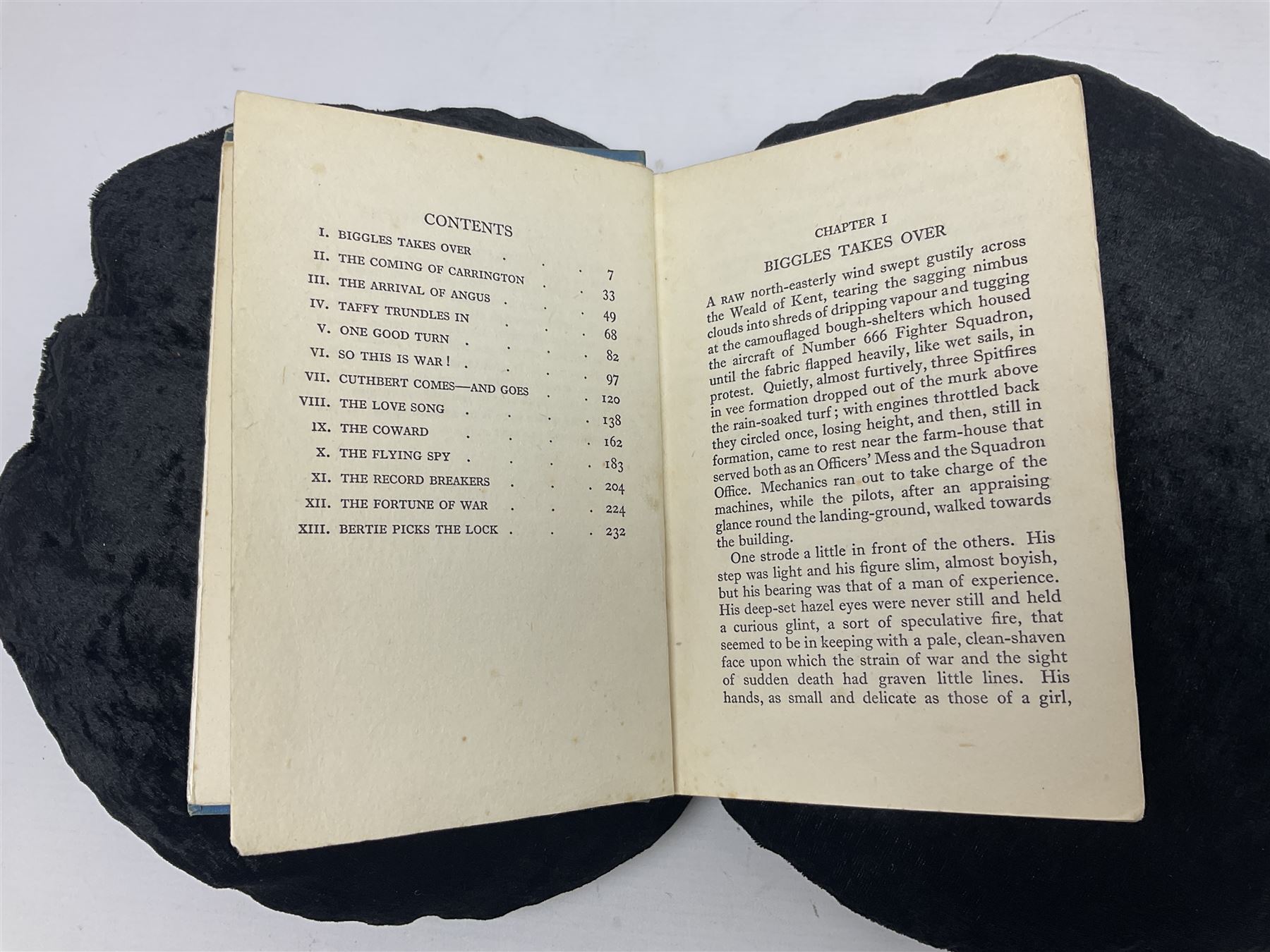 Captain W.E Johns; Spitfire Parade Biggles at War, first edition, Oxford University Press, 1941