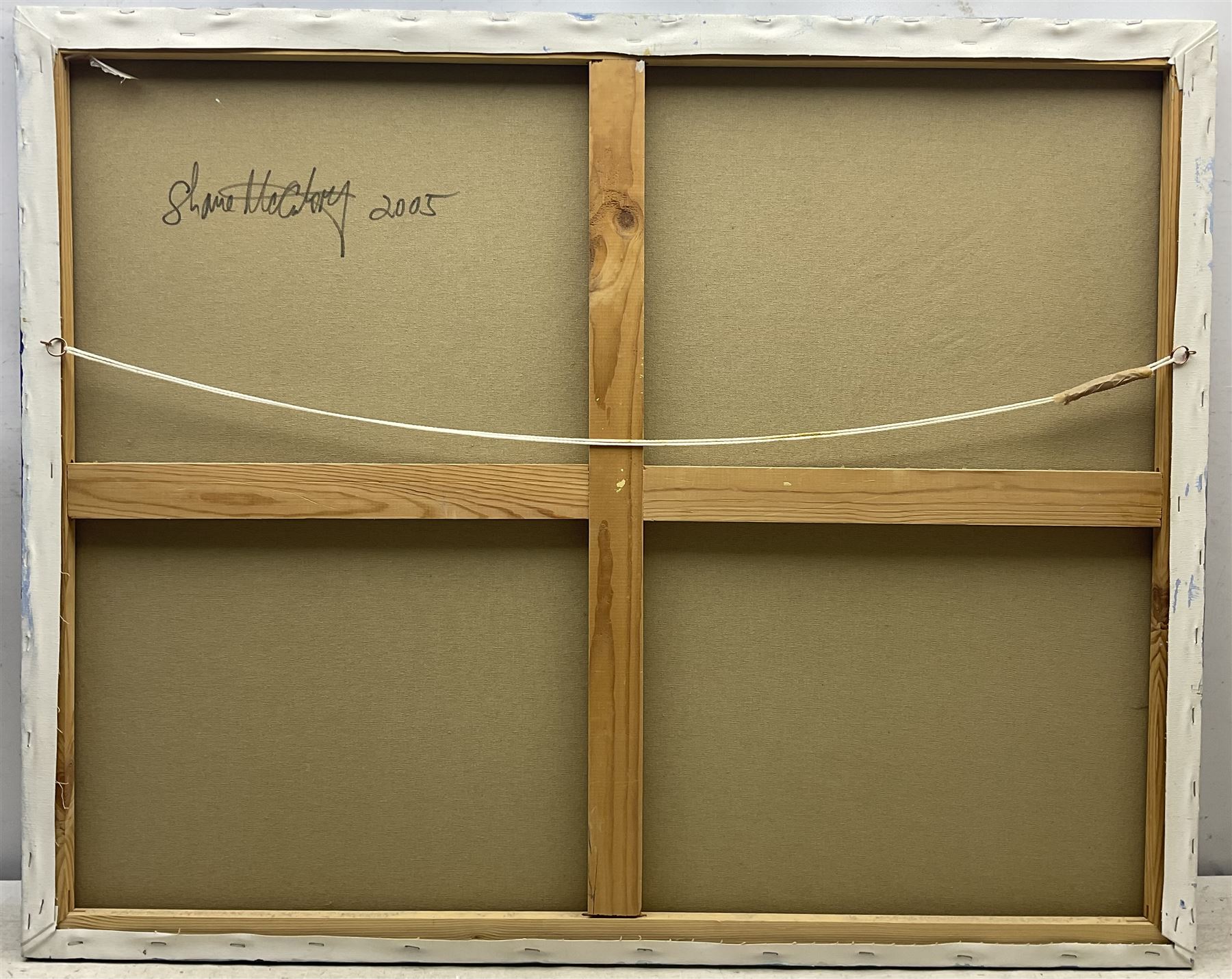 Shane McCoubrey (British 1966-): 'Summer Breeze', acrylic on canvas, signed and dated 2005 verso 80cm x 100cm (unframed) 
Provenance: private collection, purchased directly from the artist by the vendor via Terence Macklin Gallery, Whitstable in 2005.