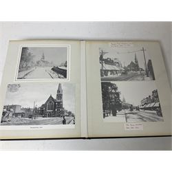Collection seventy postcards and photographs of Stratford, including churches, shops, Romford Road etc, all housed in one album