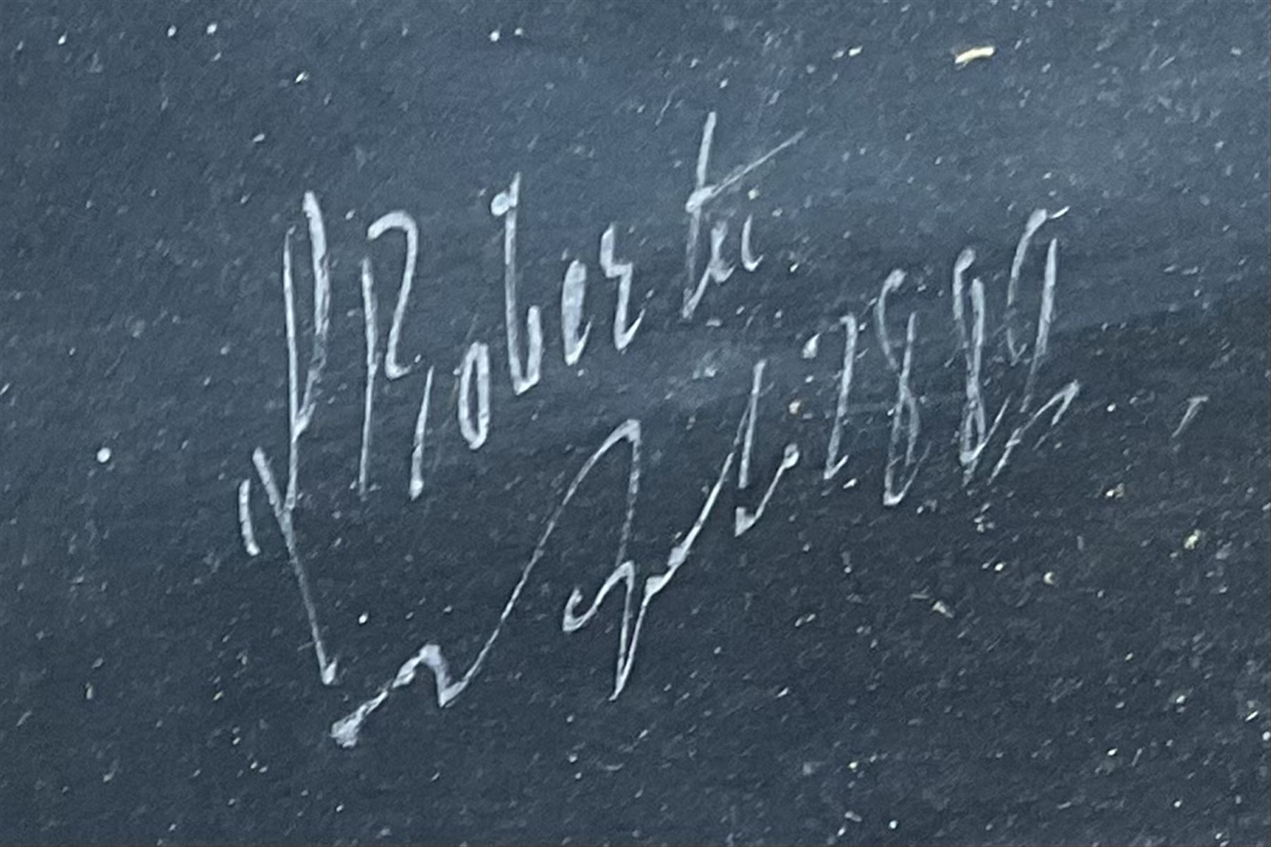 Luigi Roberto of Naples (Italian 1845-1910): 'SS Claymore of Whitby in a Gale in the Bay of Biscay 1889', gouache signed and dated Napoli 1889, 42cm x 62cm
