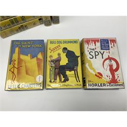 Collection of Hodder and Stoughton yellow jacket version books, to include Sydney Horler, George Goodchild, Dornford Yates, Leslie Charteris etc 