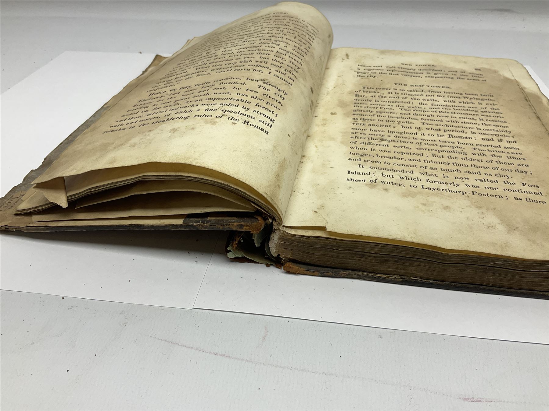 Hargrove Wm.: History and Description of the Ancient City of York. 1818. York Wm. Alexander. Two volumes in three. Disbound and incomplete.