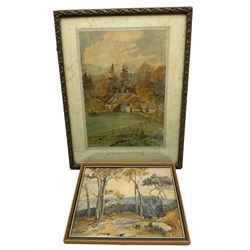 Daisy Smith (British 1891-1983): 'Serbergham in Cumberland' and A Forest Gate, two watercolours signed, one titled on mount max 32cm x 22cm (2)