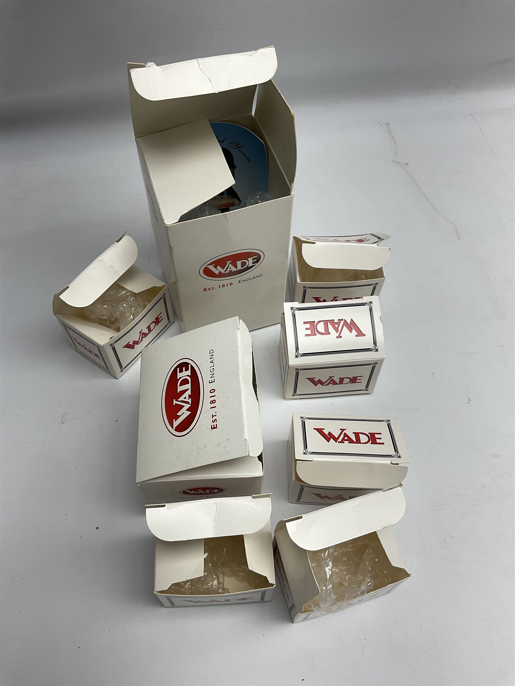 Set of Six Wade Key Kollectables Homepride Fred Vegetable Set Limited Edition, together with set of four Homepride fred Whimsies and Happy Birthday Fred, all with original boxes and certificates of authenticity  