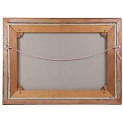 Biedermeier School (German/Austrian early 19th century): Cottage at the Edge of the Wood, oil on canvas unsigned 58cm x 83cm