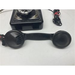 Belgique Bell Telephone by MFG Company with rotary dial and gilt decoration