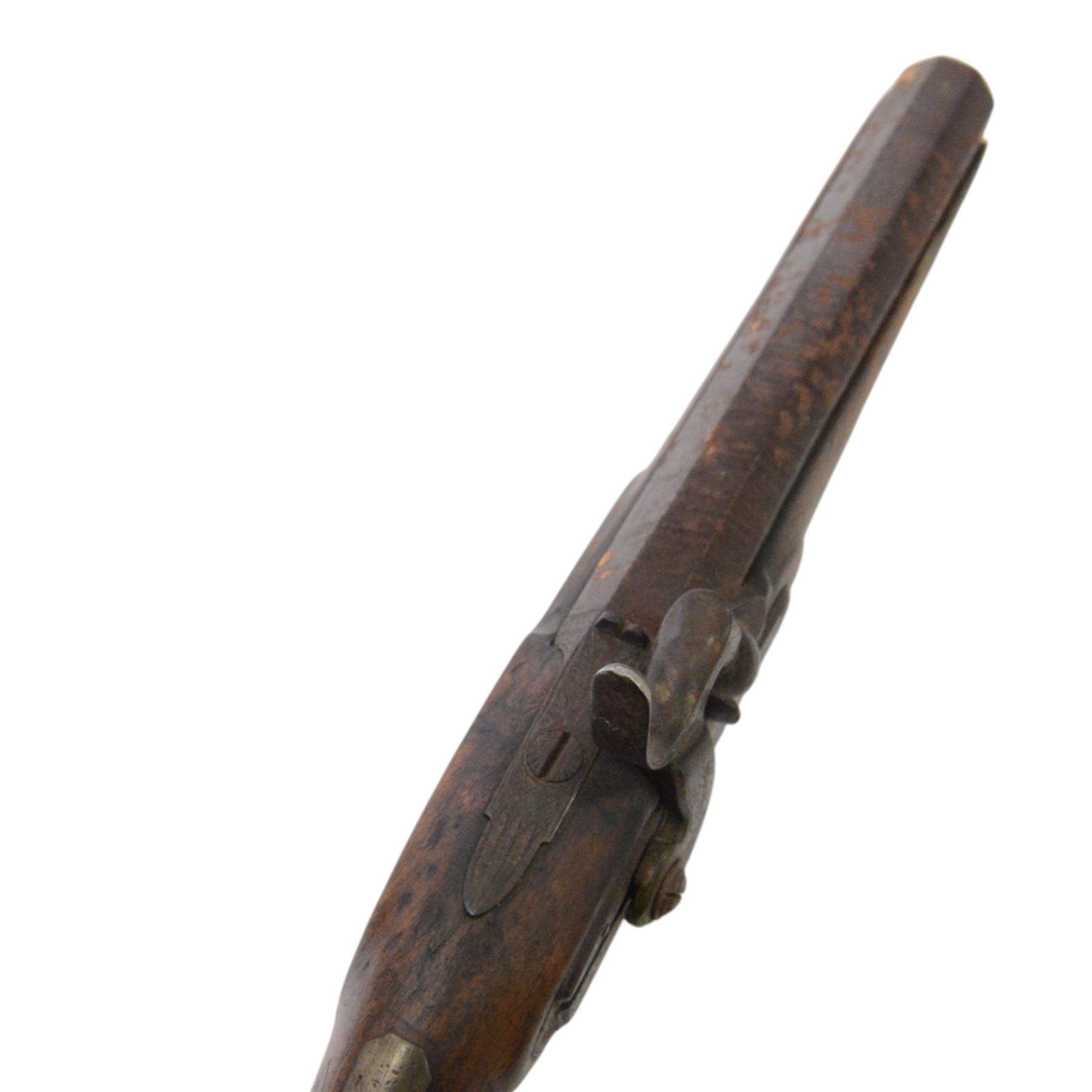 19th Century percussion belt pistol by Smith with, 6