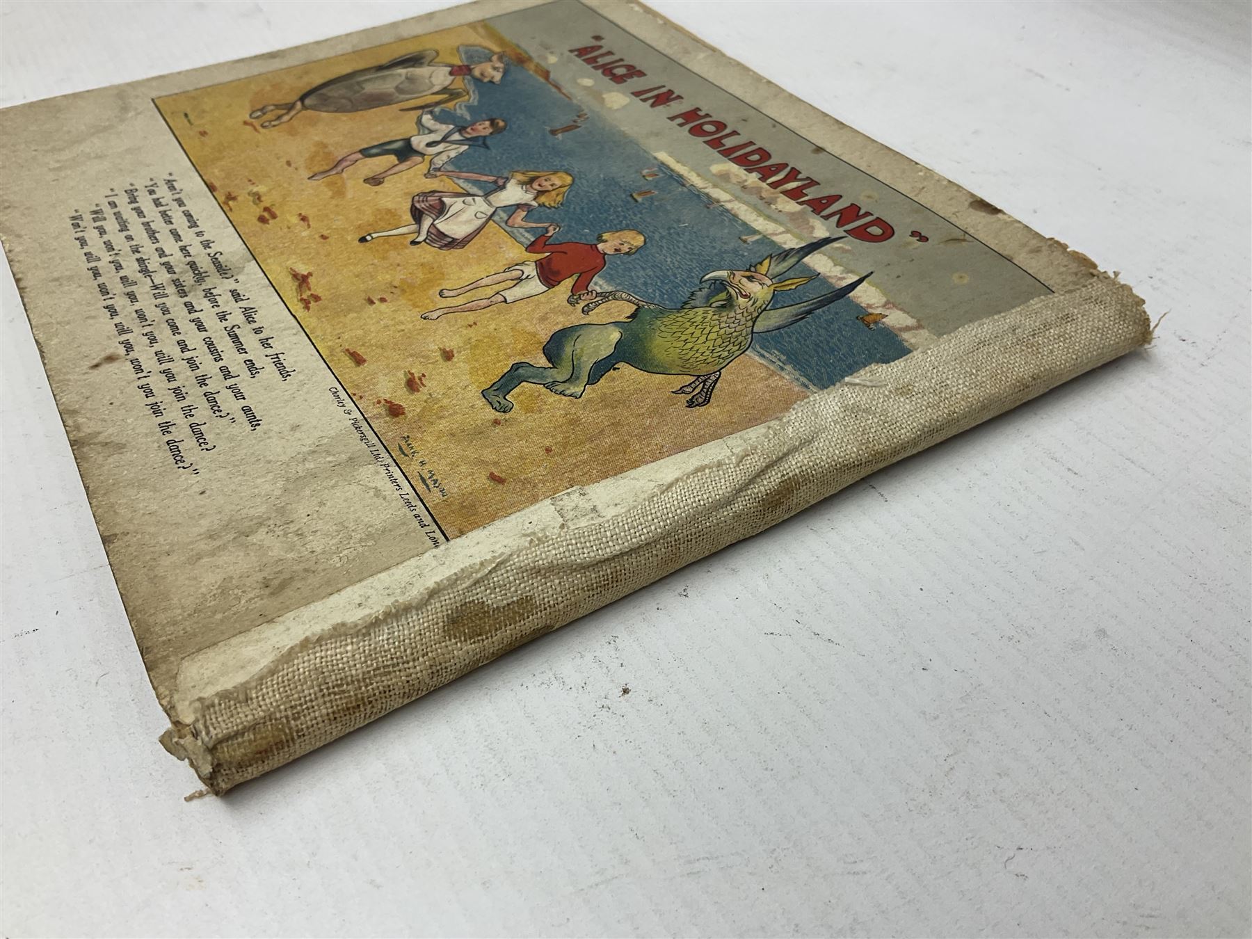 Frank Mason and Noel Pocock; Alice in Holidayland - A Parody in Prose, Verse and Picture. Perpetuated with Profound Apologies to Lewis Carroll and Sir John Tenniel, text by F W Martindale, containing illustrations of Alice at local seaside resorts, including Scarborough, Bridlington and Robin Hoods Bay