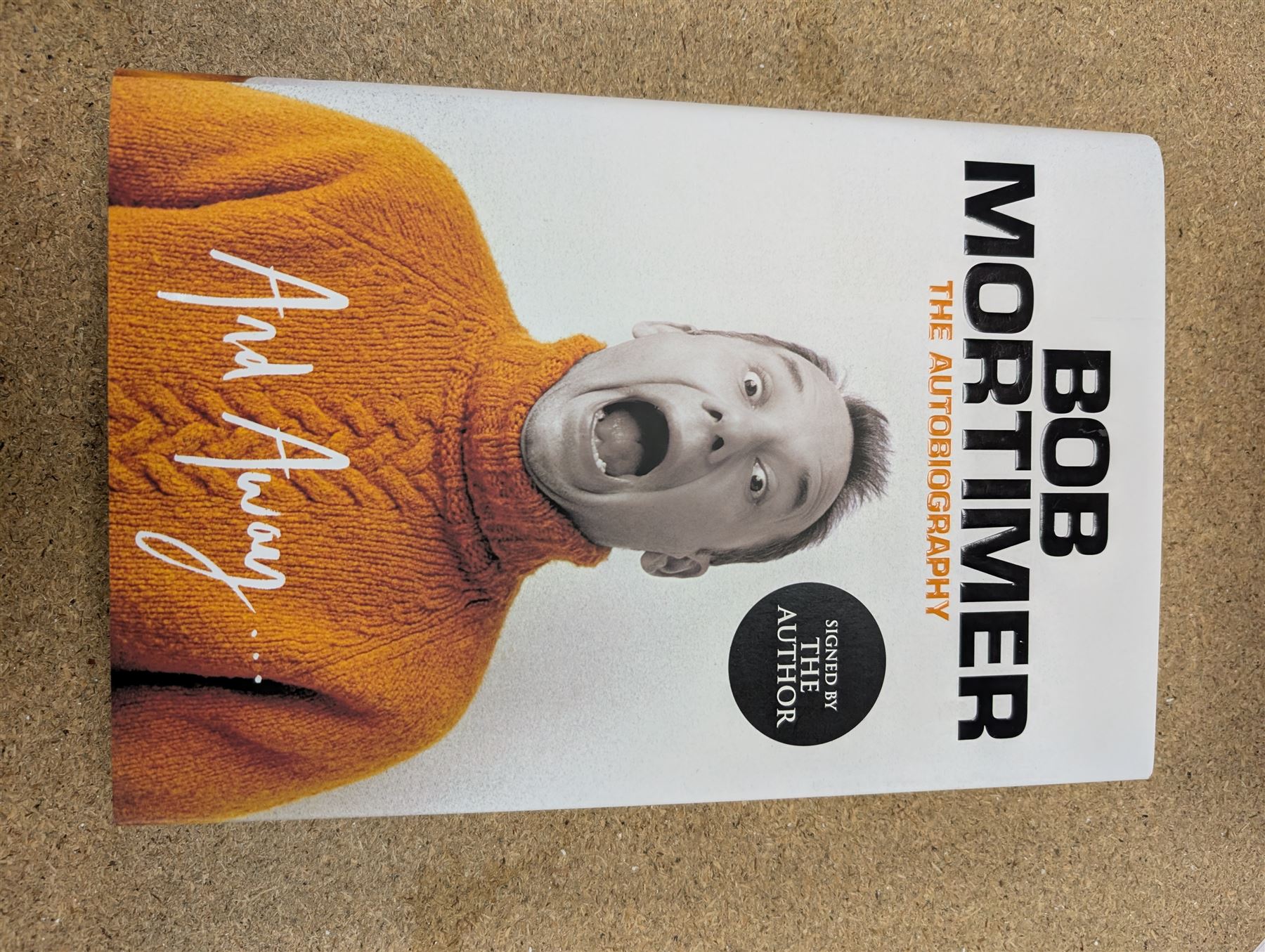 Eight first edition books, comprising signed Bob Mortimer 'And Away' autobiography, signed Richard Coles 'Murder Before Evensong' and six Richard Osman books, including 'The Thursday Murder Club' and 'The Last Devil To Die', with two Richard Osman signed bookplates