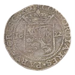 Netherlands 1622 silver daalder coin, approximately 27.83 grams