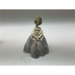 Lladro figures, Lolita model 5372, Carmencita model 5373, Valencianita model 5374 and Teresita model 5375