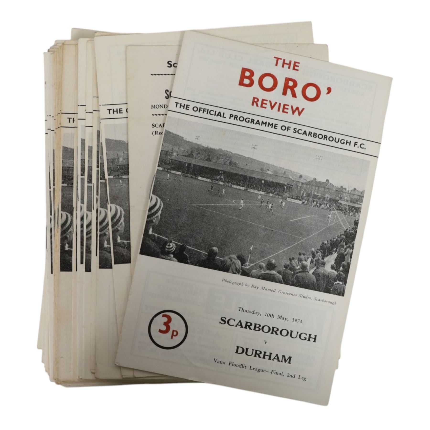 Comprehensive collection of 1970s Scarborough FC football programmes