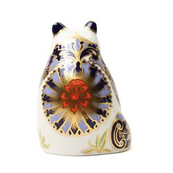 Royal Crown Derby paperweights, Queensland Koala  limited edition 177/1000 with gold stopper and Imperial Panda 177/1000 with silver stopper, both with certificates and from the Endangered Species series