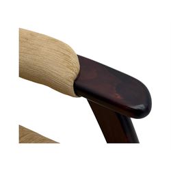 Cintique - late 20th century hardwood-framed easy chair 