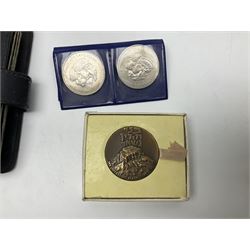 Harry Potter 'Gringotts Savings Book Coin Collection', various commemorative crowns, pre-decimal coinage, United States of America one dollar banknote etc