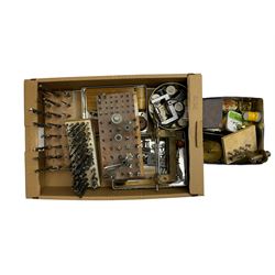 Assorted lathe drills, milling cutters, 