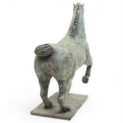 Caroline Füglistaller (British/Swiss 1938-): 'Horse VII', ceramic stoneware sculpture unsigned H29cm
Provenance: The Stour Gallery